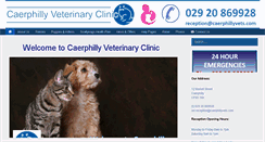 Desktop Screenshot of caerphillyvets.com